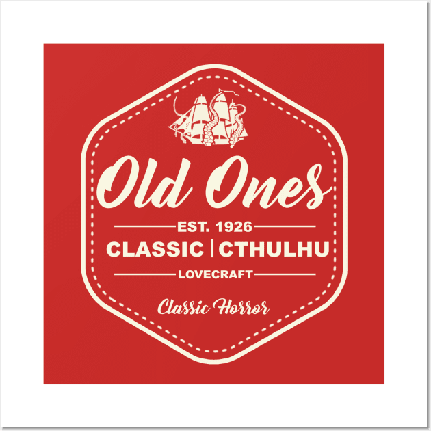 "Old Ones" Cthulhu Funny Aftershave Parody Design Wall Art by DesignedForFlight